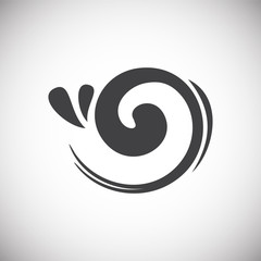 Fototapeta premium Wave icon on background for graphic and web design. Simple vector sign. Internet concept symbol for website button or mobile app.