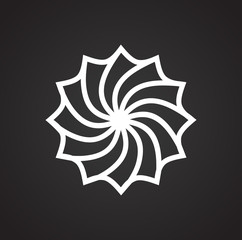 Cookie icon on background for graphic and web design. Simple vector sign. Internet concept symbol for website button or mobile app.