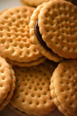 Galletas de Vainilla y Relleno de Chocolate