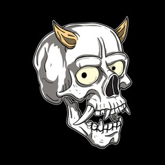 Hannya Skull Head