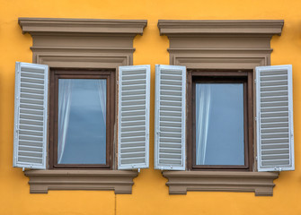 Two Blue Window Shutters of Florence