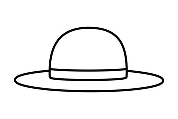 Isolated female hat design vector illustration