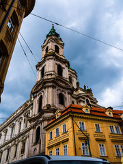 Fototapeta na wymiar Beautiful architectural detail in the city of Prague in the Czech Republic