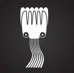 Kite icon on background for graphic and web design. Simple illustration. Internet concept symbol for website button or mobile app.