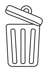 Isolated trash with top design