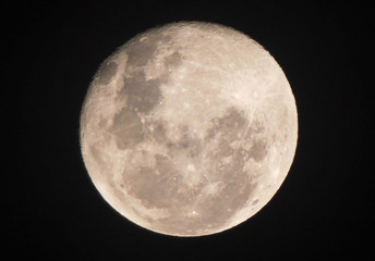 Obraz na płótnie Canvas Luna llena noche astronomia 