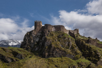 Fototapeta na wymiar atskuri castle in georgia