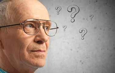 Question senior old person mark worried health