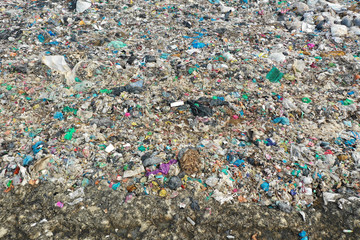 Plastic pollution crisis. Garbage sent to Malaysia for recycling is instead dumped in a huge landfill
