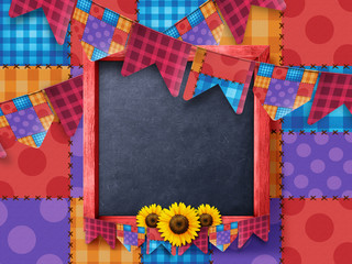 Festa Junina Fundo pronto xadrez 