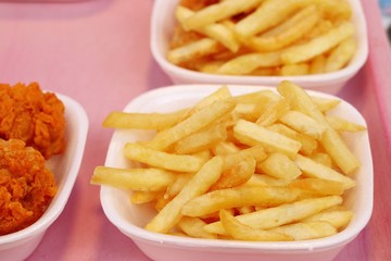 French fries at street food