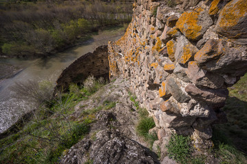 walking down atskuri castle