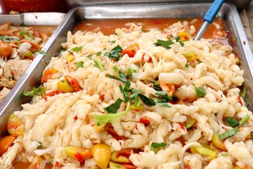 salad spicy at street food