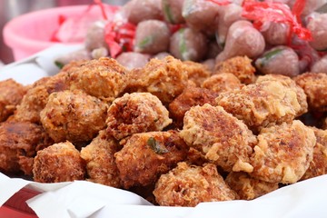 Fermented pork with fried rice spicy