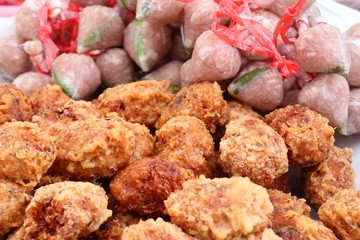 Fermented pork with fried rice spicy