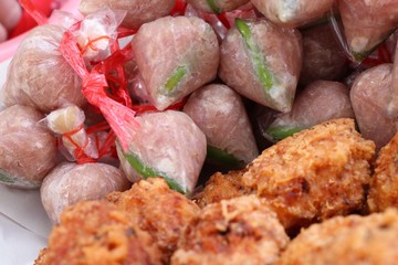 Fermented pork with fried rice spicy