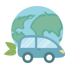 Eco car and save planet design