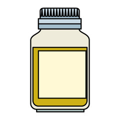 medical plastic bottle isolated icon