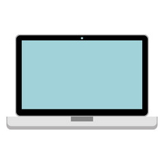 laptop computer device isolated icon