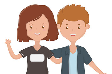 Girl and Boy Friendship design