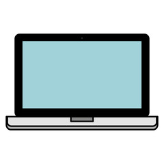 laptop computer device isolated icon
