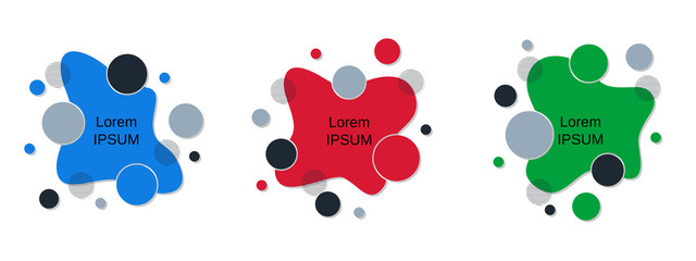 Abstract geometric style elements vector collection. Design for flyers, banners, booklets, covers