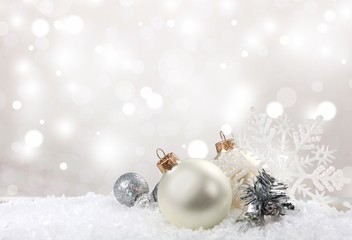 Christmas decorations isolated  on white background