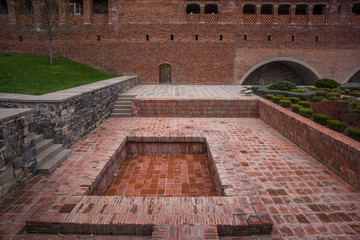 old brick pool in medieval rabati fortress
