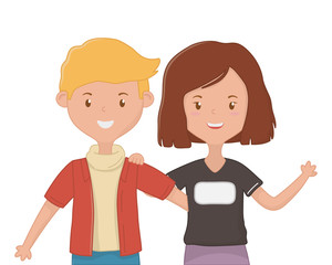 Girl and Boy Friendship design