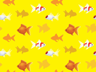 Gold Fish Set Wallpaper