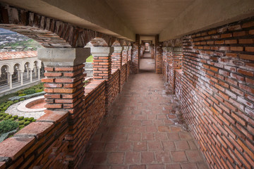 brick hallway in rabati castle