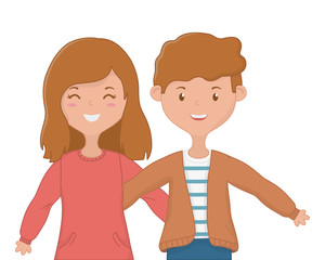 Girl and Boy Friendship design