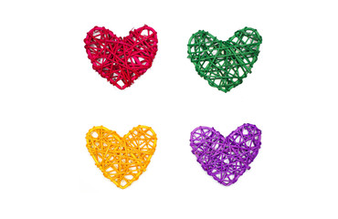 rattan hearts