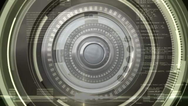 Digital composite of a signal icon and focusing camera lens concept