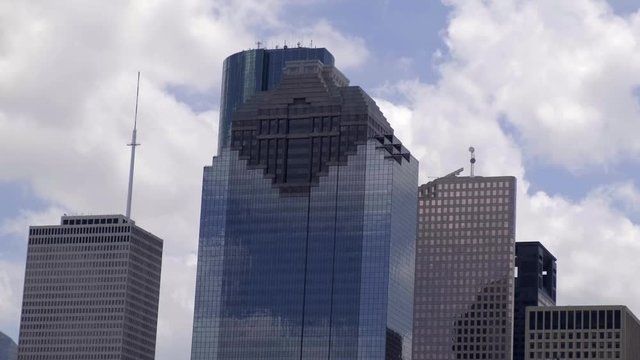 Downtown Houston in summer time