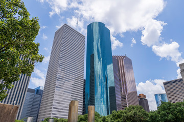 Modern Building in Houston Downtown Area