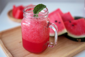 Cold and fresh Watermelon Smoothie