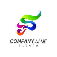 logo letter s, the letter s logo with a modern look, company icon with initials s