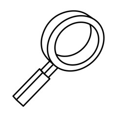 search magnifying glass isolated icon