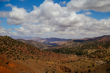 Landscapes of the High Atlas Mountain region of Morocco