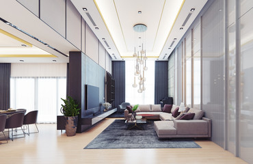 Fototapeta na wymiar modern luxury interior design.
