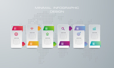 Abstract 3D digital illustration Infographic. used for workflow layout, diagram, number options, web design. - Vector