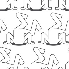 Head in the sand pattern seamless. Hiding from problems background