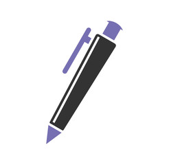 Writing related icon on background for graphic and web design. Simple illustration. Internet concept symbol for website button or mobile app.