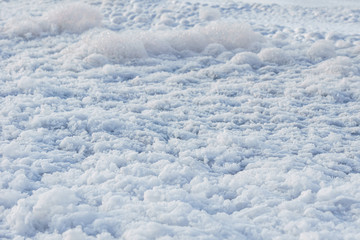 Fototapeta na wymiar white foam texture background look like clouds.