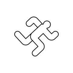 Running man icon sign. Run symbol. Vector