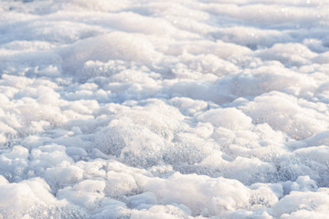 white foam texture background look like clouds.