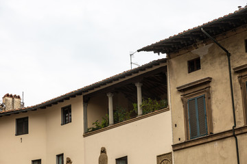 Balcony on the house