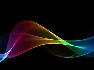 Wave abstract images, color design Abstract colored wave