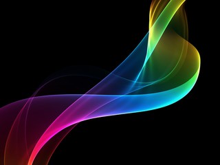 Wave abstract images, color design Abstract colored wave